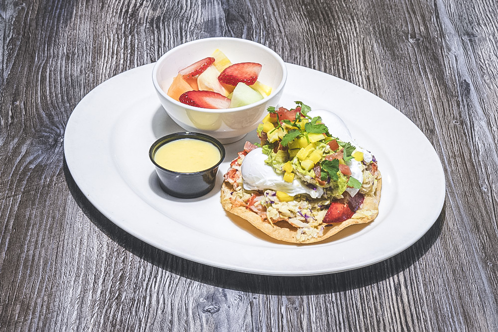 Lobster Tostada Benedict